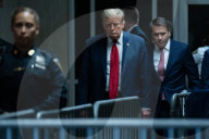 Former President Donald Trump Criminal Fraud Trial in New York, United States - 15 Apr 2024