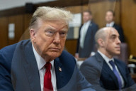 Former President Donald Trump Criminal Fraud Trial in New York, United States - 15 Apr 2024