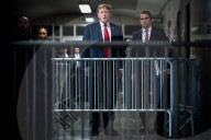 Former President Donald Trump Criminal Fraud Trial in New York, United States - 15 Apr 2024