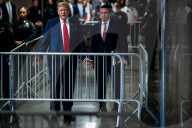 Former President Donald Trump Criminal Fraud Trial in New York, United States - 15 Apr 2024