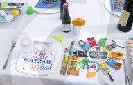 The Empty Seder Table Installation "Bring Them Home Now" event at Richmond Terrace, Whitehall, London, UK.