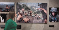IWM Imperial War Museum - Storyteller: Photography by Tim Hetherington exhibition at the IWM Imperial War Museum, London, UK.