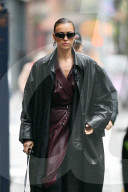 *EXCLUSIVE* Irina Shayk stuns in an all-leather ensemble while out in New York