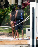 *EXCLUSIVE* Christian "King" Combs and his girlfriend Raven Tracy take a jet ski ride in Miami Beach amidst legal turmoil