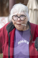 *EXCLUSIVE* Shirley MacLaine has discovered the fountain of youth as she enjoys a lollipop and martini at lunch in Malibu! **WEB MUST CALL FOR PRICING**