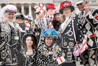 St George’s Day celebrations at Trafalgar Square, London, UK.