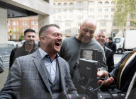 Tommy Robinson AKA Stephen Yaxley Lennon attends Westminster Magistrate's Court, London, UK.
