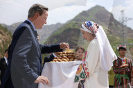 Foreign Secretary David Cameron visits Tajikistan