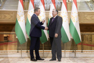 Foreign Secretary David Cameron visits Tajikistan