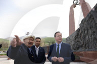 Foreign Secretary David Cameron visits Kyrgyzstan