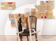 Robert Rauschenberg ROCI exhibition at Thaddaeus Ropac gallery, London, UK.
