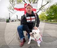 St George's Day in Westminster, London, UK