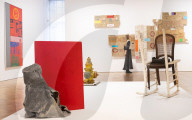Robert Rauschenberg ROCI exhibition at Thaddaeus Ropac gallery, London, UK.