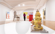 Robert Rauschenberg ROCI exhibition at Thaddaeus Ropac gallery, London, UK.
