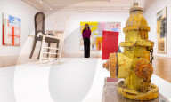 Robert Rauschenberg ROCI exhibition at Thaddaeus Ropac gallery, London, UK.