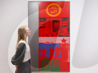 Robert Rauschenberg ROCI exhibition at Thaddaeus Ropac gallery, London, UK.
