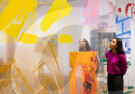 Robert Rauschenberg ROCI exhibition at Thaddaeus Ropac gallery, London, UK.