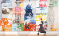 Robert Rauschenberg ROCI exhibition at Thaddaeus Ropac gallery, London, UK.