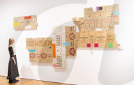 Robert Rauschenberg ROCI exhibition at Thaddaeus Ropac gallery, London, UK.