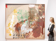 Robert Rauschenberg ROCI exhibition at Thaddaeus Ropac gallery, London, UK.
