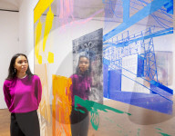 Robert Rauschenberg ROCI exhibition at Thaddaeus Ropac gallery, London, UK.