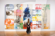 Robert Rauschenberg ROCI exhibition at Thaddaeus Ropac gallery, London, UK.