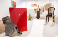 Robert Rauschenberg ROCI exhibition at Thaddaeus Ropac gallery, London, UK.