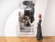 Robert Rauschenberg ROCI exhibition at Thaddaeus Ropac gallery, London, UK.