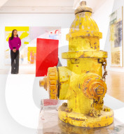 Robert Rauschenberg ROCI exhibition at Thaddaeus Ropac gallery, London, UK.