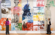 Robert Rauschenberg ROCI exhibition at Thaddaeus Ropac gallery, London, UK.