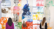 Robert Rauschenberg ROCI exhibition at Thaddaeus Ropac gallery, London, UK.