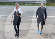 *EXCLUSIVE* Adam Levine and wife Behati Prinsloo sweat it out with a Couples Workout in Santa Barbara