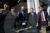 The Prime Minister Rishi Sunak holds a press conference with Stoltenberg
