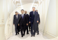 Foreign Secretary David Cameron visits Uzbekistan