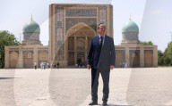 Foreign Secretary David Cameron visits Uzbekistan