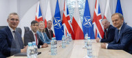 The Prime Minister Rishi Sunak is welcomed by the Prime Minister of Poland