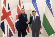 Foreign Secretary David Cameron visits Uzbekistan