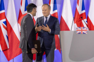 The Prime Minister Rishi Sunak visits the Polish Prime Minister Donald Tusk