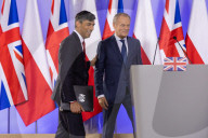 The Prime Minister Rishi Sunak visits the Polish Prime Minister Donald Tusk