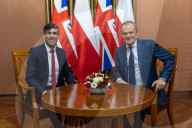 The Prime Minister Rishi Sunak visits the Polish Prime Minister Donald Tusk