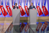 The Prime Minister Rishi Sunak visits the Polish Prime Minister Donald Tusk