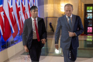 The Prime Minister Rishi Sunak visits the Polish Prime Minister Donald Tusk