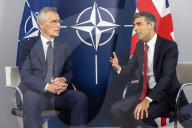 The Prime Minister Rishi Sunak is welcomed by the Prime Minister of Poland