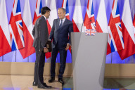 The Prime Minister Rishi Sunak visits the Polish Prime Minister Donald Tusk