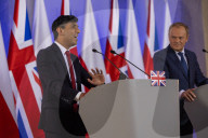 The Prime Minister Rishi Sunak visits the Polish Prime Minister Donald Tusk