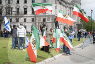 Campaign to designate IRGC as a prescribed organisation in the UK protest outside of Parliament, Westminster, London, UK. 