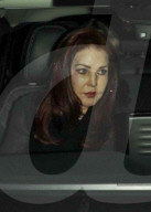 *EXCLUSIVE* Priscilla Presley departs from a late dinner with friends at Cipriani