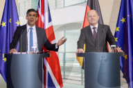 The Prime Minister Rishi Sunak holds a joint press conference