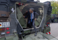 The Prime Minister Rishi Sunak visits Julius Leber Barracks