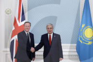 Foreign Secretary David Cameron visits Kazakhstan
